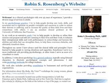 Tablet Screenshot of drrobinrosenberg.com